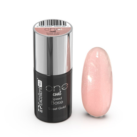 One Coat Speed Base kryjąca baza hybrydowa Sweet Gold 7g