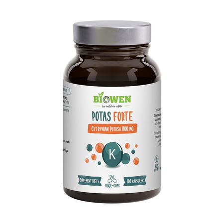 Biowen Potas Forte Cytrynian Potasu 1100 mg 100 kaps.