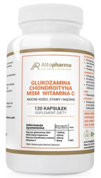 Altopharma Glukozamina Chondroityna MSM Witamina C 120 kaps.