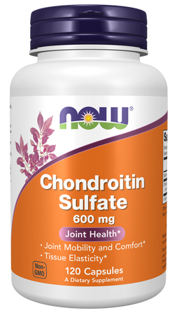 NOW FOODS Chondroitin Sulfate - Siarczan Chondroityny 600 mg (120 kaps.)