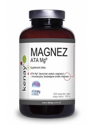 KENAY Magnez ATA Mg® na wsparcie układu nerwowego, mięśni i zmniejszenie uczucia zmęczenia 300 kaps.