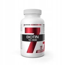 7nutrition Biotin 10 000 wsparcie skóry, włosów i paznokci 120 tabl.