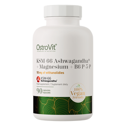 Ostrovit KSM-66 Ashwagandha® + Magnez + B6 P-5-P VEGE 90 kaps.