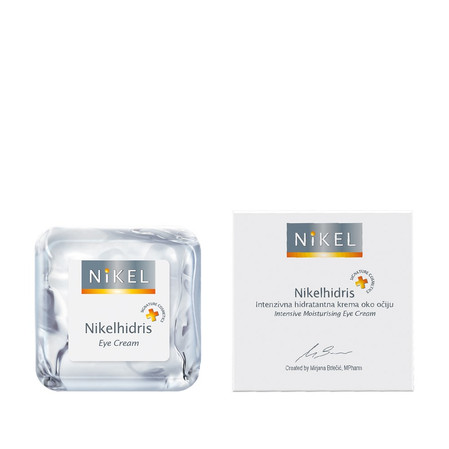 Nikel, NIKELHIDRIS, Nawilżający krem pod oczy z kwasem hialuronowym, miodem i kwiatem immortelle, 15 ml
