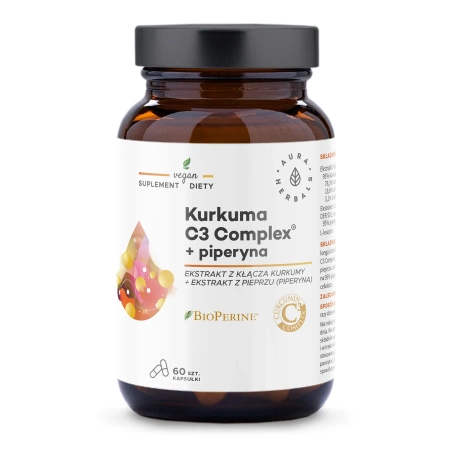 Kurkuma 500 mg C3 Complex® + piperyna, kapsułki 60 szt.
