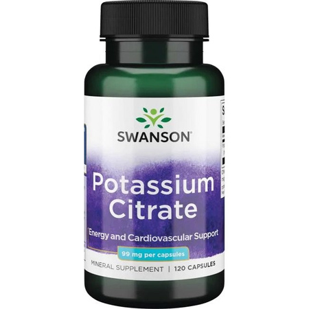 Swanson Cytrynian Potasu 99 Mg 120 K