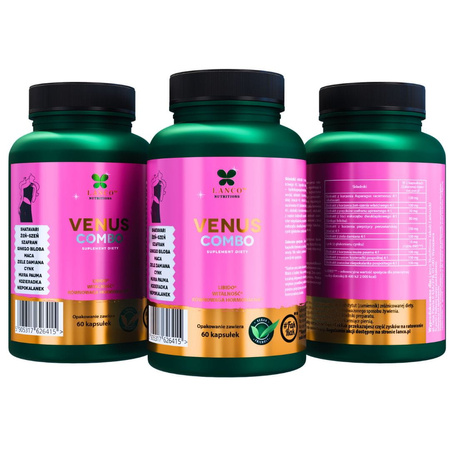 Lanco Nutritions VENUS COMBO wsparcie kobiecego libido 60 kaps.