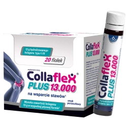 Oleofarm Collaflex SHOT 13000 mg kolagen w płynie na wsparcie stawów i kości 25 ml x 20 szt.