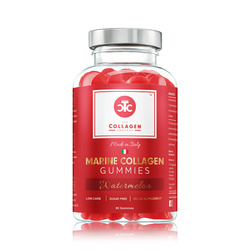 The Collagne Company Żelki z Kollagenem Morskim 60 żelków o smaku arbuzowym