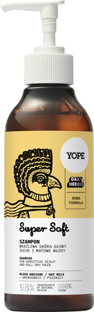 Yope - Szampon do włosów normalnych Mleko Owsiane Super Soft 300ml