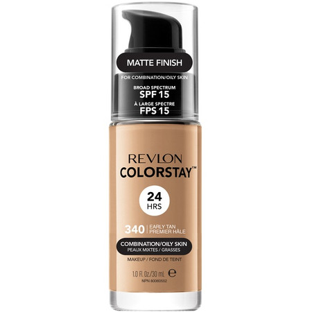 ColorStay podkład z pompką do cery mieszanej i tłustej z kompleksem SoftFlex 340 Early Tan 30ml