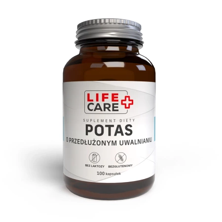 Life Care Potas o przedłużony uwalnianiu 100 kaps.