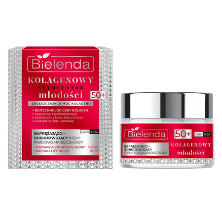 Kolagenowy Stymulator Młodości naprężająco-odbudowujący krem przeciwzmarszczkowy 50+ 50ml