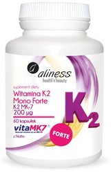 Witamina K2 MONO FORTE MK-7 200 µg z Natto x 60 kaps.