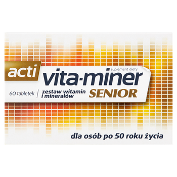 Acti vita-miner Senior Suplement diety 60 sztuk