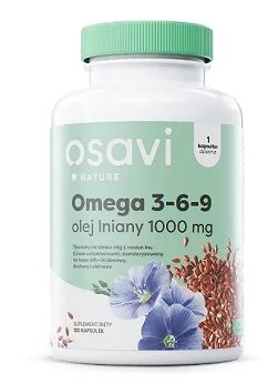 Osavi Omega 3-6-9 Olej Lniany 1000mg - 120 kaps.