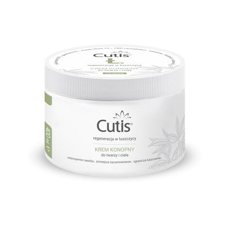 Cutis Ł - ŁUSZCZYCA krem konopny 20% + CBD 400 ml