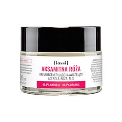 Iossi,  Aksamitna róża, krem regenerująco nawilżający, acerola, róża, algi, 50 ml