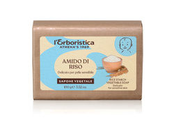 L'Erboristica - Mydło roślinne ze Skrobią Ryżową 100g delikatne dla wrażliwej skóry