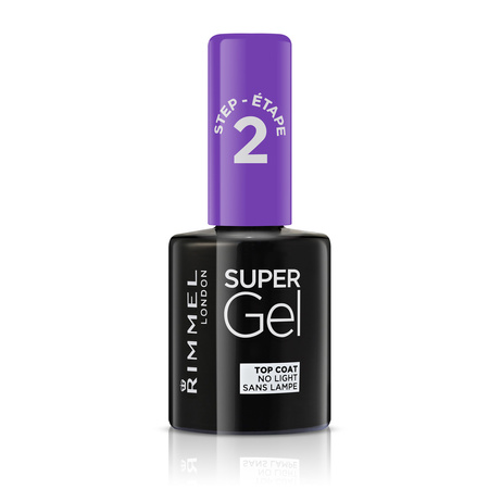 Super Gel Top Coat lakier utrwalający efekt żelowego manicure 12ml