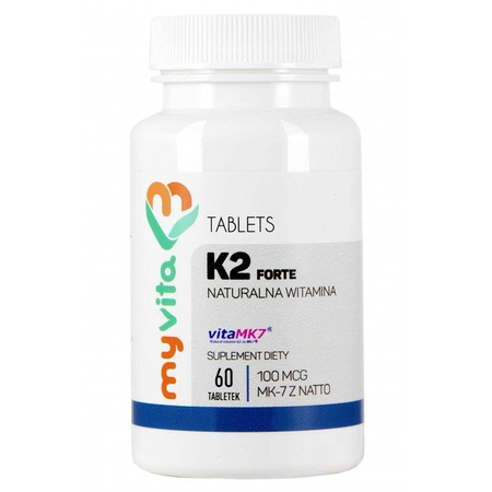 Myvita Witamina K2 Mk7 100 Mcg Z Natto 60 T