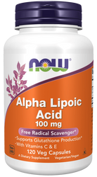 NOW FOODS Alpha Lipoic Acid 100 mg (120 kaps.)