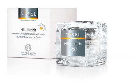 Nikel, NIKELHIDRIS, Nawilżający krem pod oczy z kwasem hialuronowym, miodem i kwiatem immortelle, 15 ml