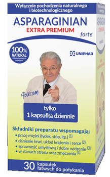 Asparaginian Extra Premium Forte 30 kapsułek