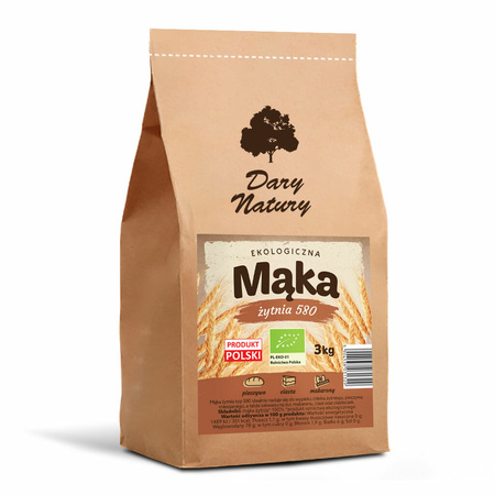 Dary Natury Mąka żytnia 580 EKO 3kg