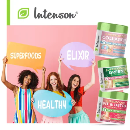 Intenson Superfoods Green Healthy Elixir koktajl pobudzający 150g