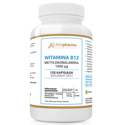 Witamina B12 Metylokobalamina 1000 mcg suplement diety 120 kapsułek