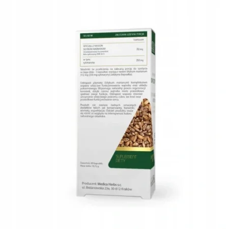 Medica Herbs Karczoch na wsparcie wątroby i układu pokarmowego 60 kaps.