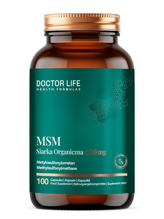Doctor Life MSM Siarka Organiczna 1400 mg 100 kaps.