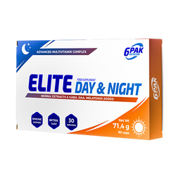 6PAK ELITE DAY & NIGHT kompleks witamin 60 kaps.