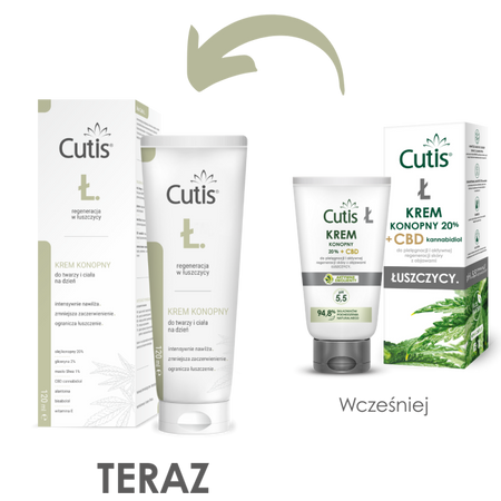 Cutis Ł - Łuszczyca krem konopny 20% + CBD 120 ml
