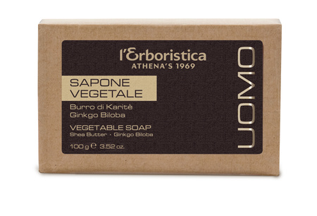 L'Erboristica - Mydło rośinne Uomo Classic z masłem Shea i miłorzębem japońskim 100 g