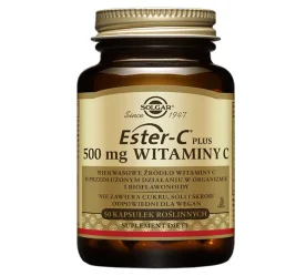 Solgar Ester C-Plus Witamina C 500 mg wspiera układ odpornościowy 50 tabl.