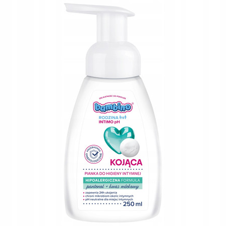 Rodzina Intimo pH kojąca pianka do higieny intymnej 250ml
