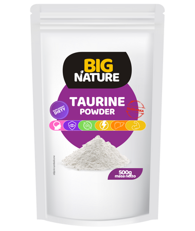 Big Nature Tauryna + Witamina C – energia, koncentracja, regeneracja 500g