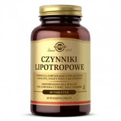 Solgar Czynniki Lipotropowe na wsparcie odchudzania 50 tabl.