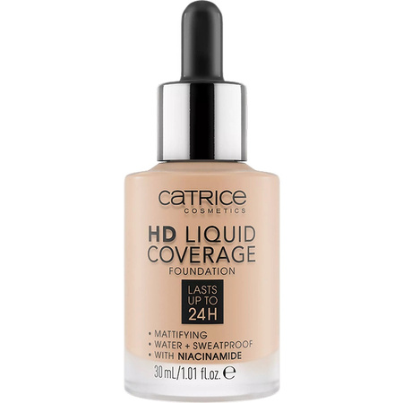 HD Liquid Coverage Foundation 24H matujący podkład do twarzy 030 Sand Beige 30ml