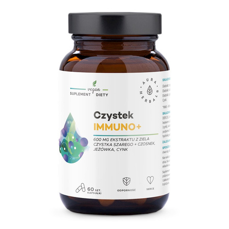 Aura Herbals Czystek Immuno+ 60 kaps.