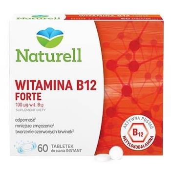 Naturell witamina B12 forte 60 tabletek do ssania