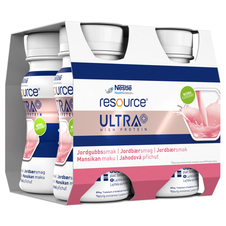 Resource Ultra + Strawberry 4 x 200ml