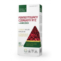 Medica Herbs Fermentowany Czerwony Ryż + Karczoch 80 kaps