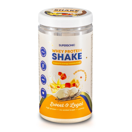 SUPERSONIC shake proteinowy o smaku karmel - śmietanka keto 560 g