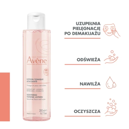 Avène, Eau Thermale, Łagodzący tonik 200 ml