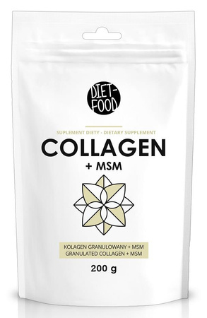 DIET-FOOD KOLAGEN WOŁOWY + MSM INSTANT 200 g