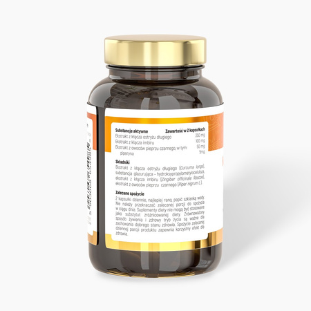 Noble Health Kurkuma i Piperyna + Imbir 60 kaps.