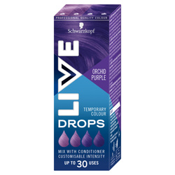 Live Drops krople do nietrwałej koloryzacji włosów Orchid Purple 30ml